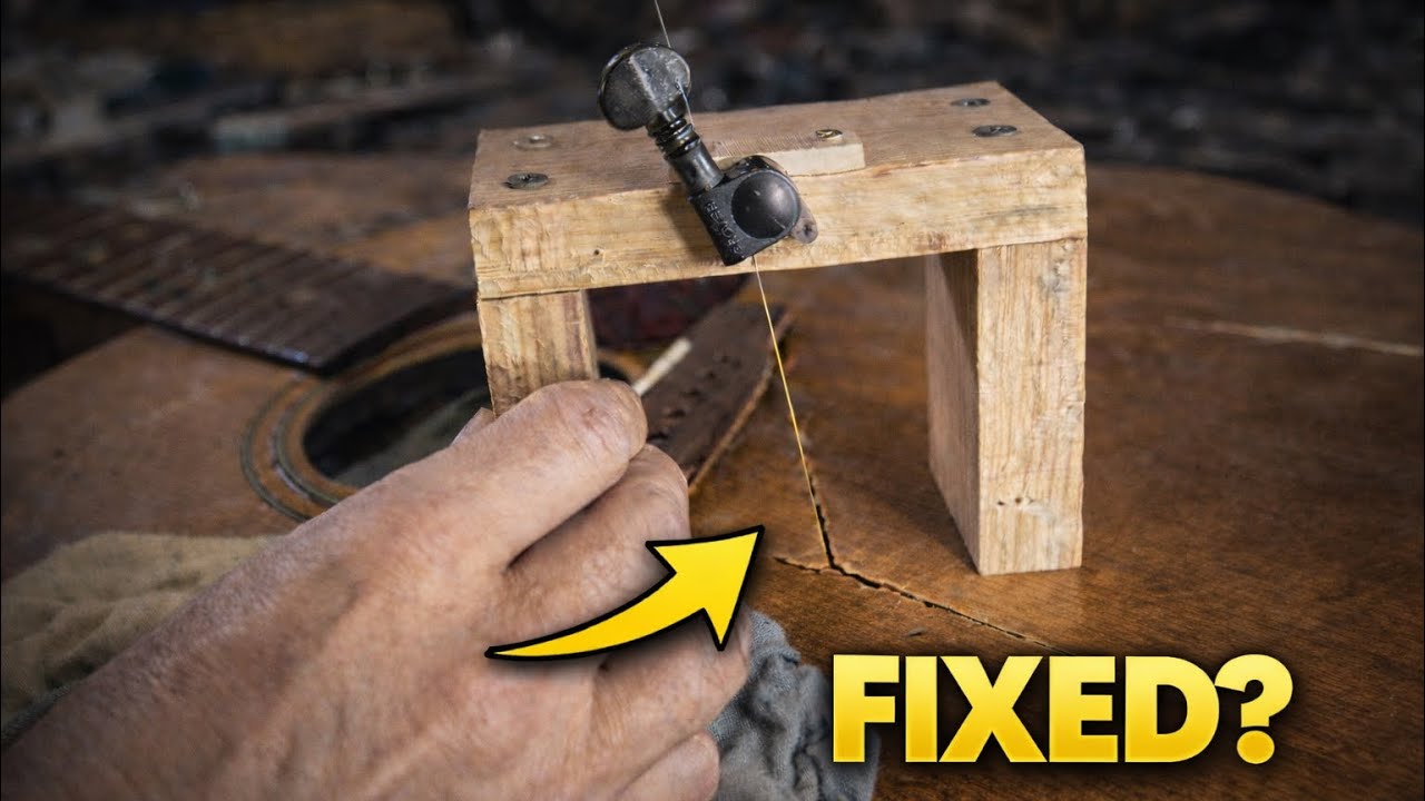 Cracked Guitar Top? I Built This Jig to Fix It