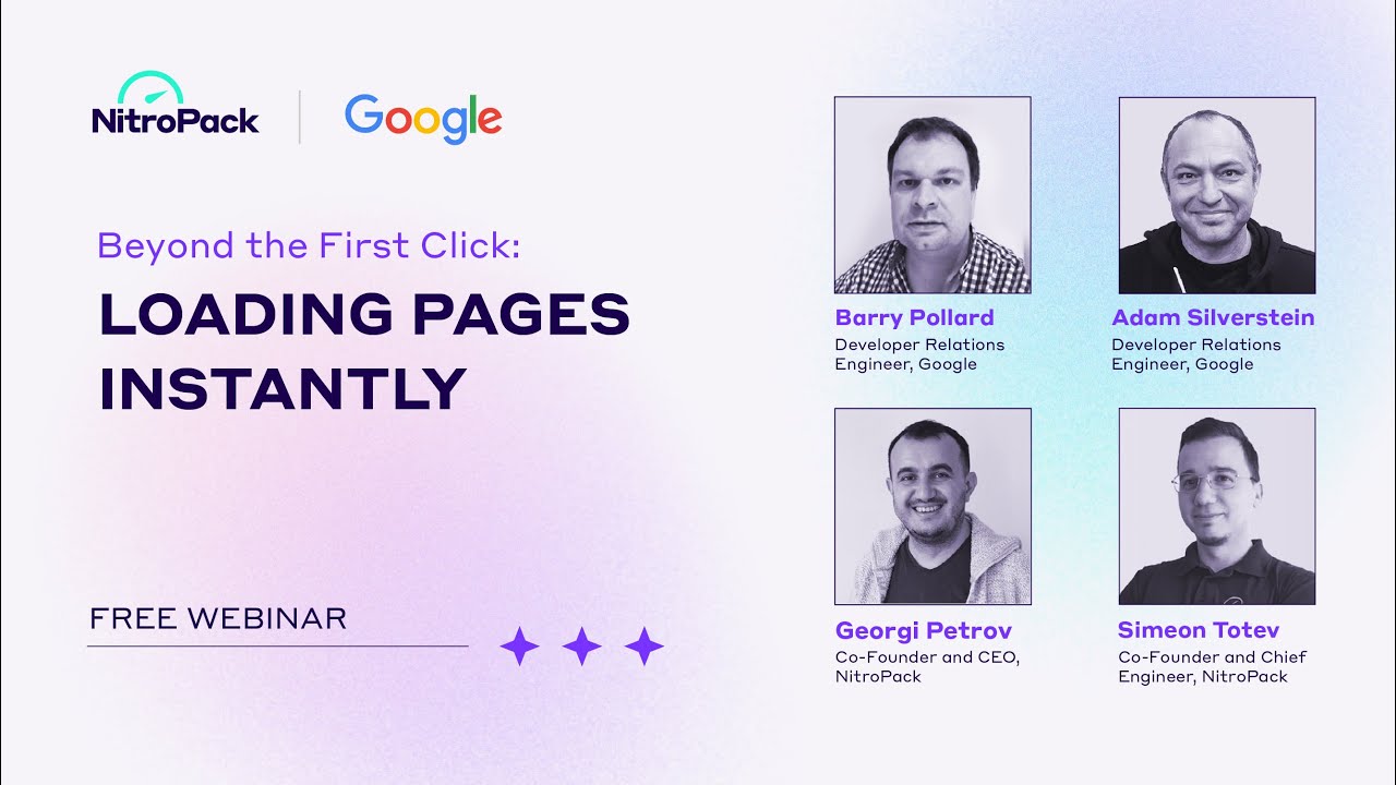 How To Load Pages Instantly On Any Website | Google and NitroPack Webinar