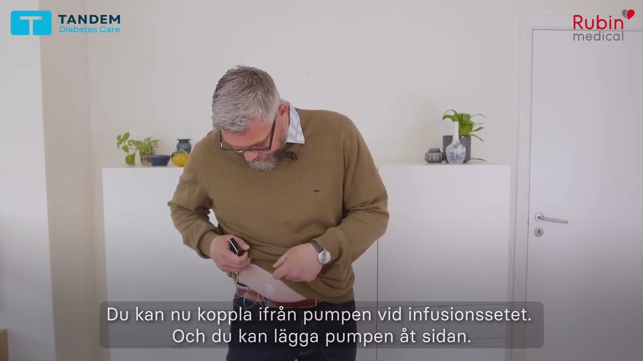 Stoppa insulin i din Tandem t:slim X2 insulinpump