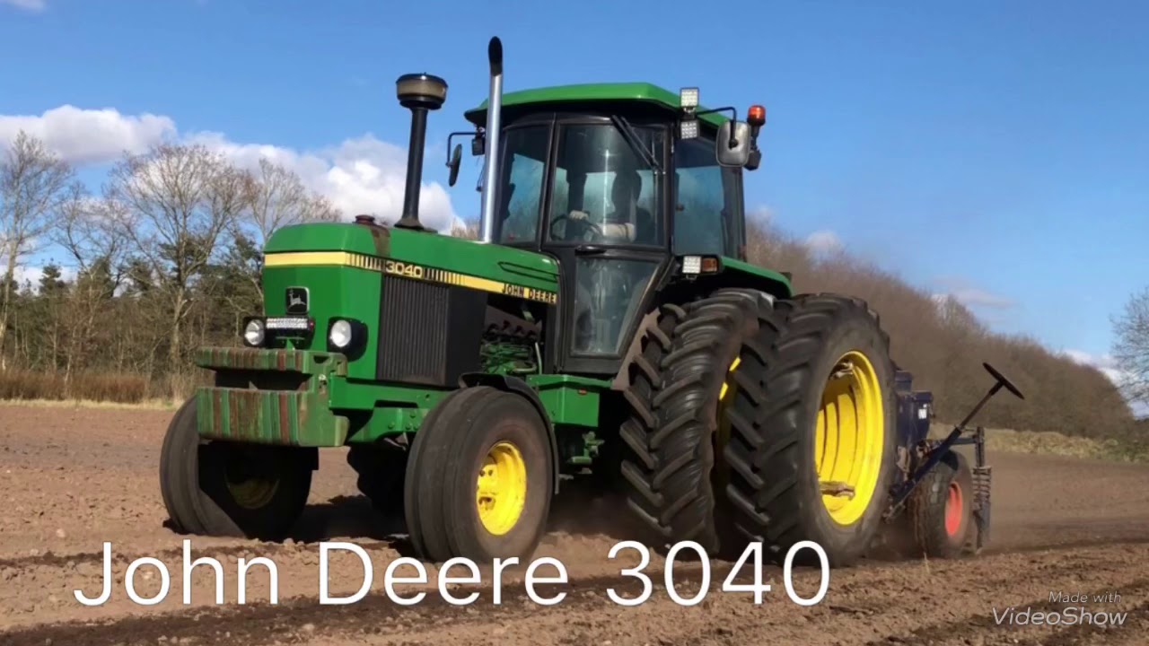 John Deere 3040|With a Seeder|Sound