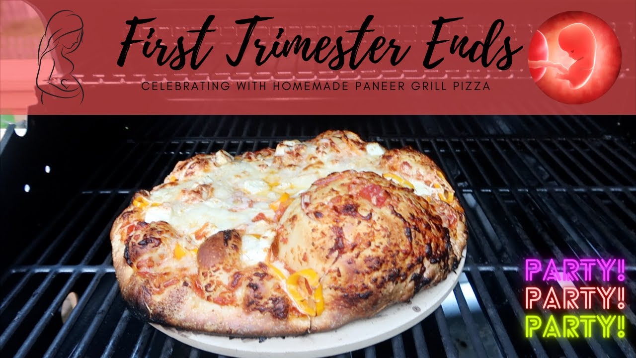 First trimester ends - Celebrating with homemade Paneer Grill pizza | The Lifestyle Vloggers