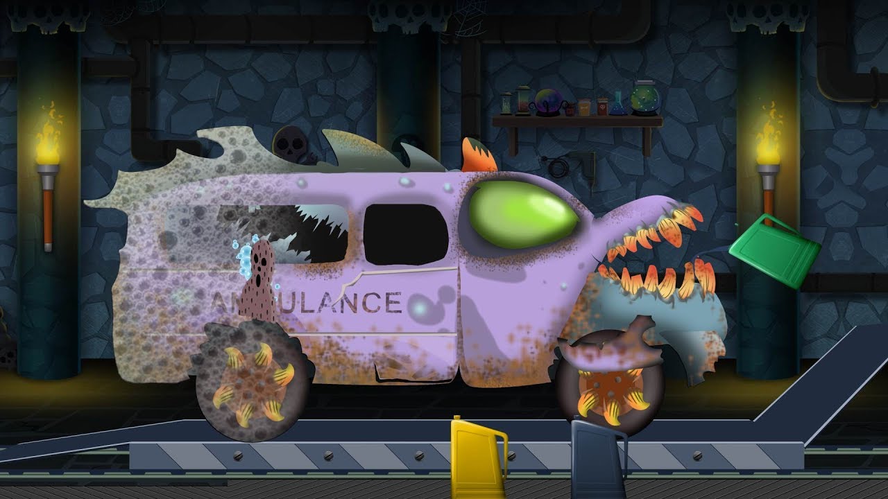 Kids TV Channel | scary ambulance | car garage | Halloween videos for children | emergency vehicles