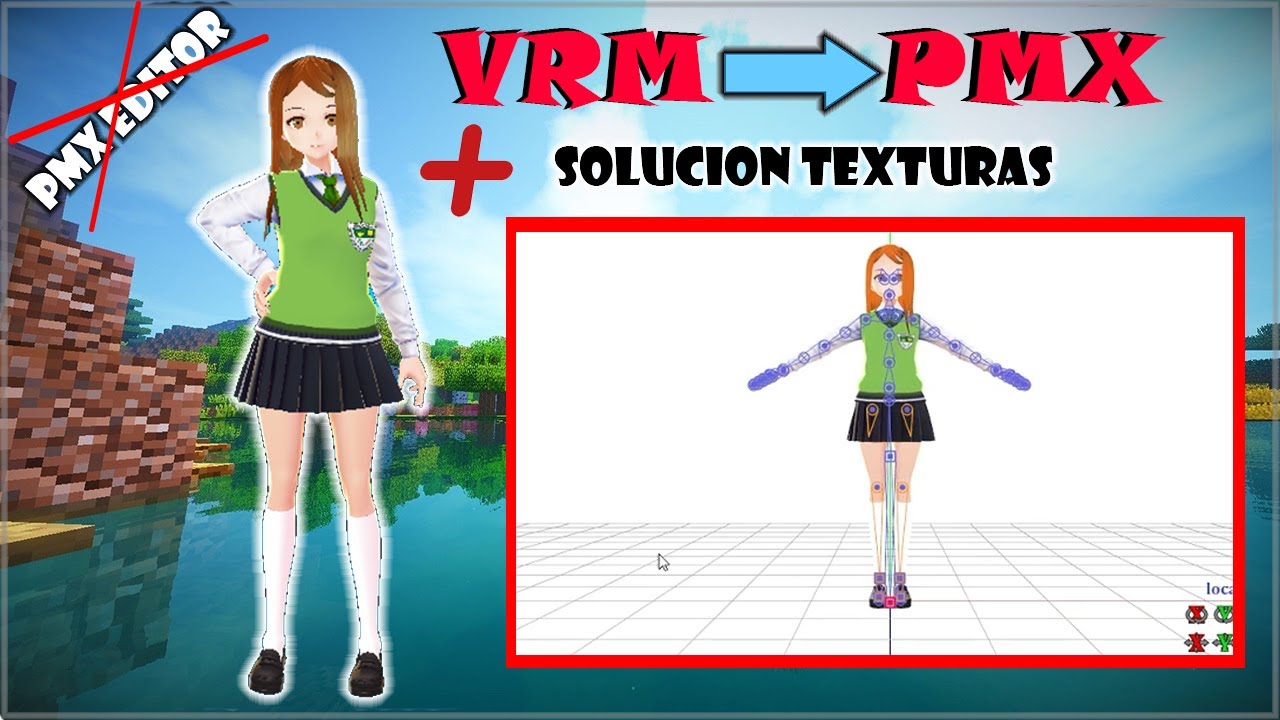VROID A MMD + SOLUCIÓN ERROR DE TEXTURAS (Sin PMX Editor) [2021]