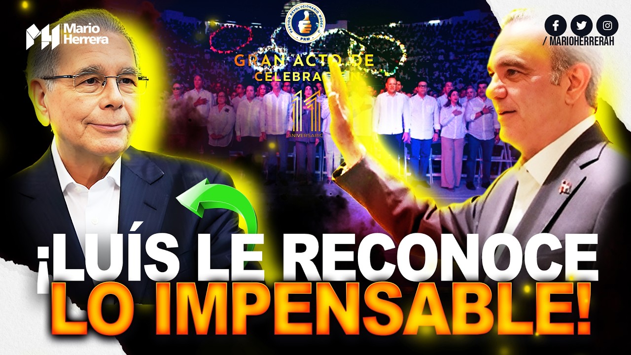 Danilo Se Roba El Escenario En Aniversario Del PRM ¡Abinader No Puede Con El Fantasma Del PLD!