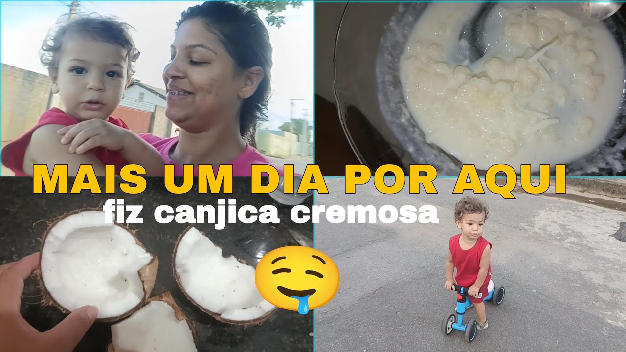 MAIS UM DIA POR AQUI//FIZ CANJICA CREMOSA 🤤