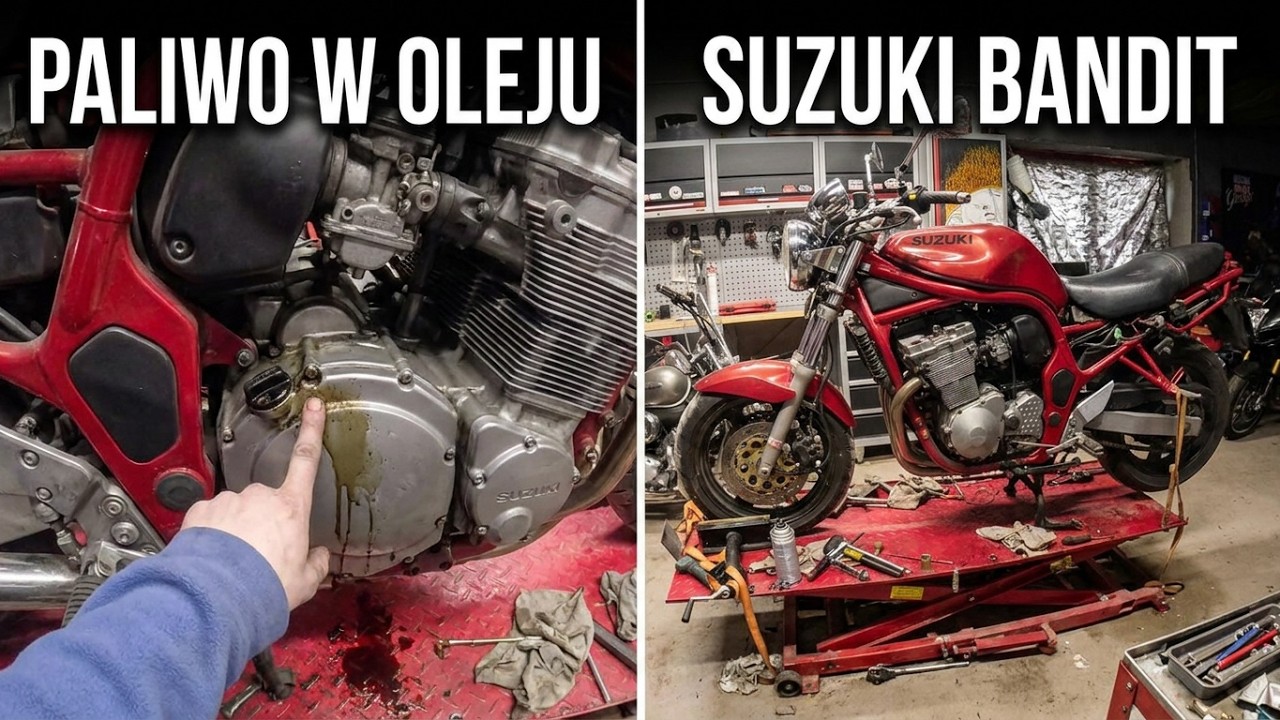 Suzuki GSF 600 Bandit paliwo w oleju, zła naprawa....