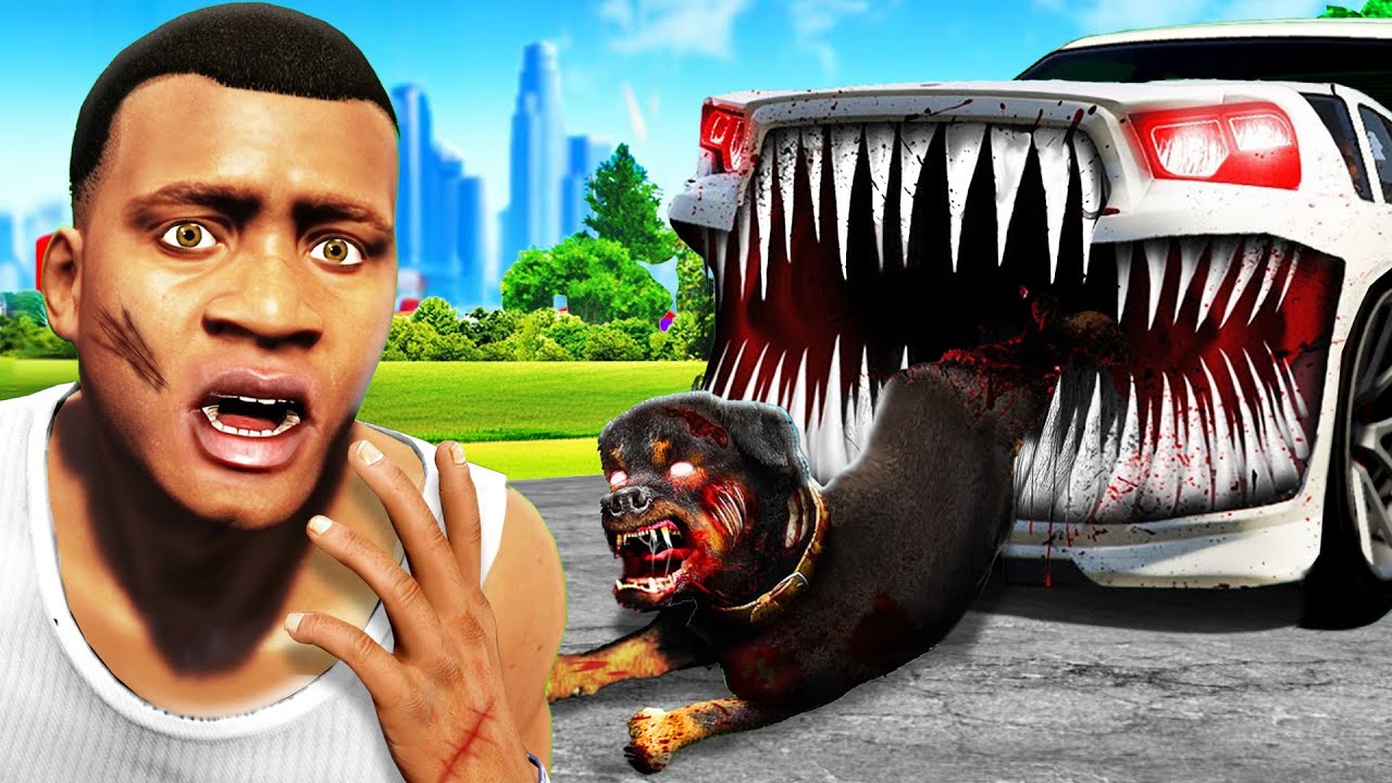 FRANKLINS AUTO frisst CHOP auf in GTA 5!!🚗🐶