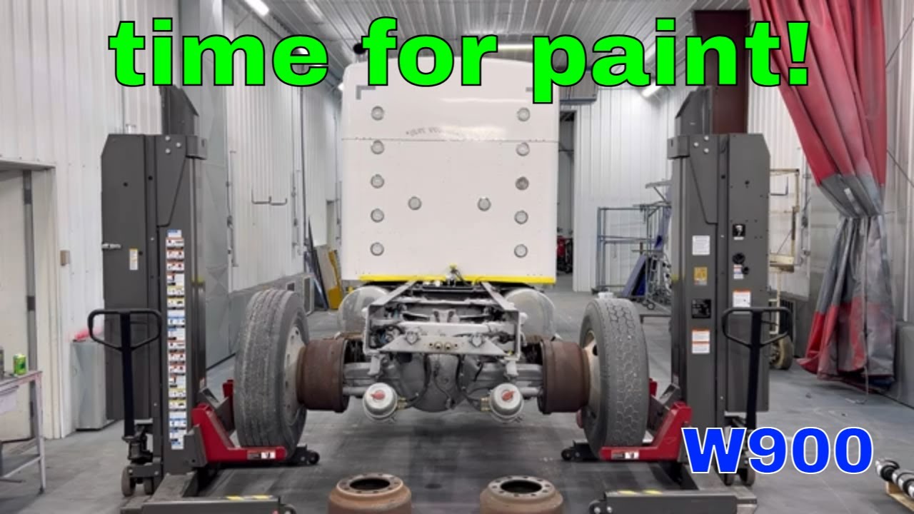 W900 frame paint job. air ride kit. wheel seal leaking fixed by extra coat of paint