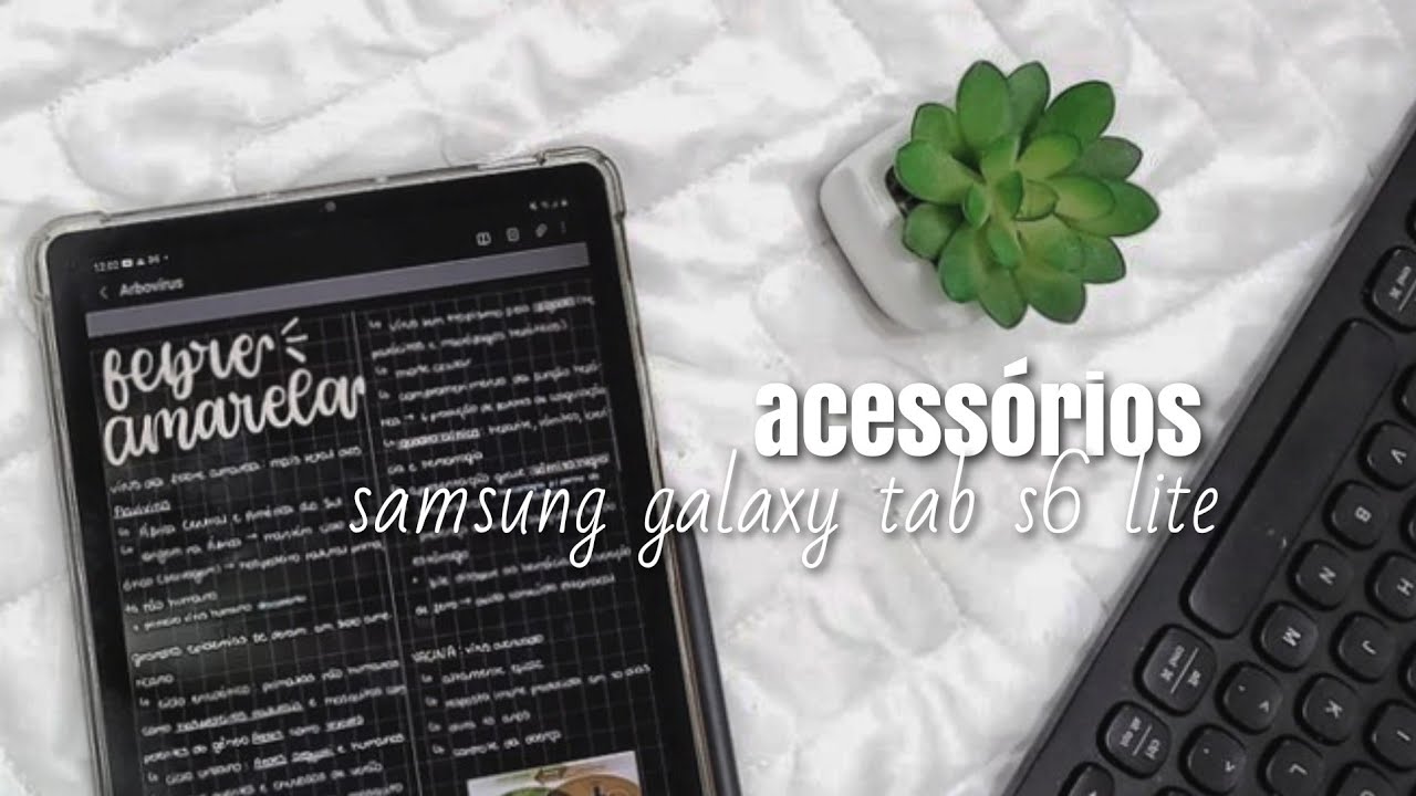 Acessórios do tablet (s6 lite) - mouse, teclado, suporte, capas, fones | science luh