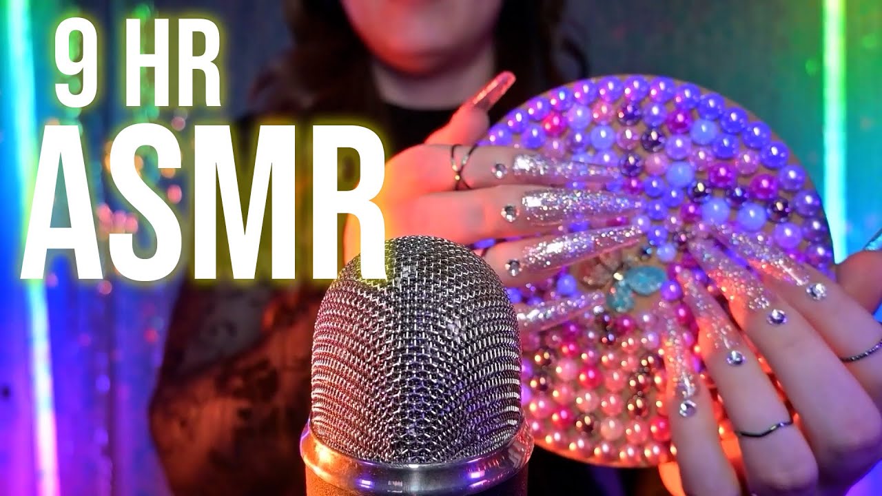 ASMR Tapping & Scratching - 9 Hours for Deep Sleep (No Talking) 💜💤