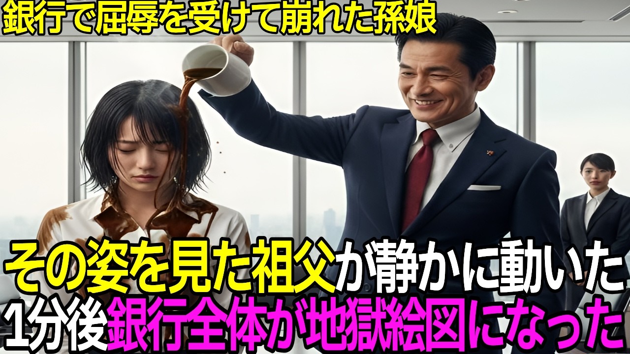 【スカッと】銀行で屈辱を受けた孫娘のため、祖父が100億円を消して地獄絵図を作る【シニア】