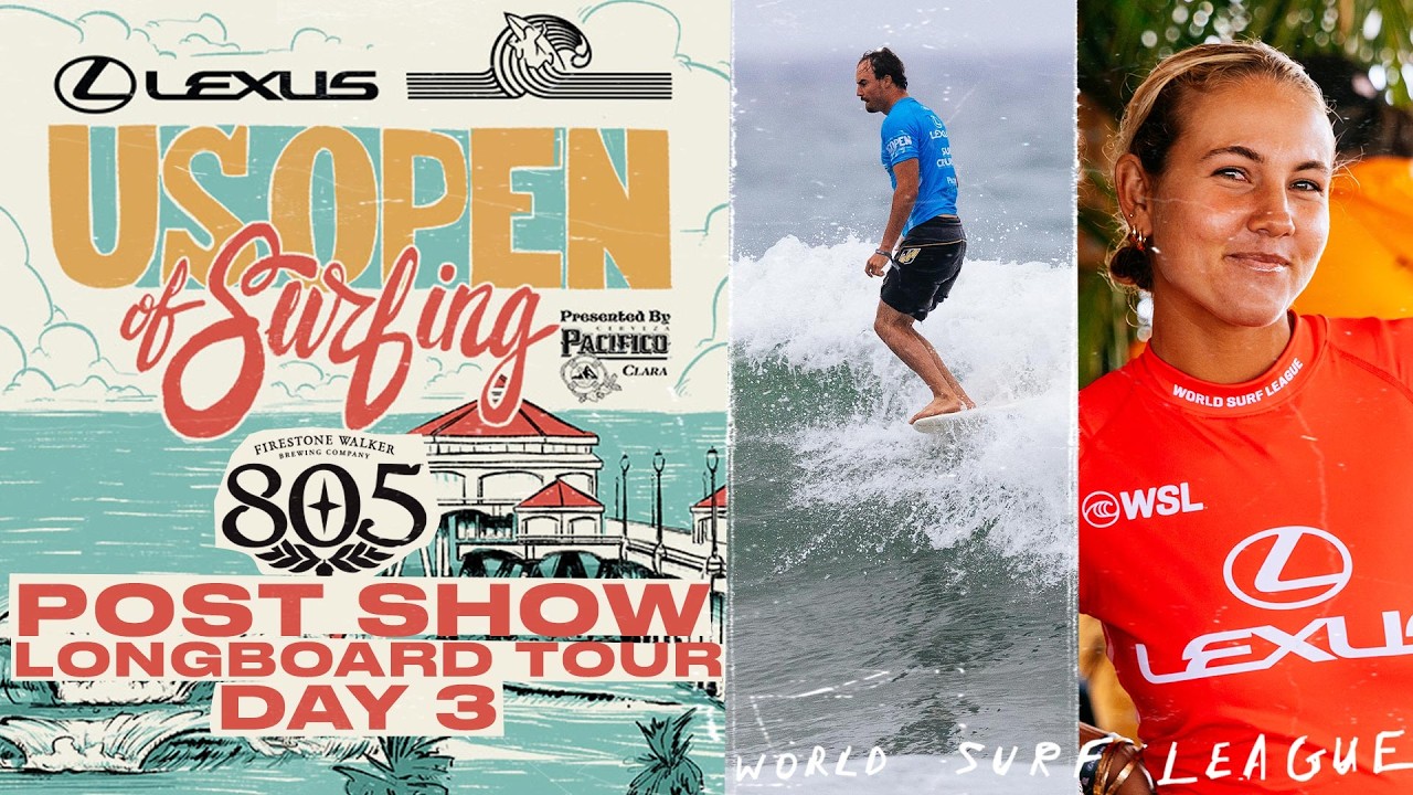 LT Titans fall, Finals Day locked in at Lexus US Open of Surfing Longboard I 805 Post Show Day 3
