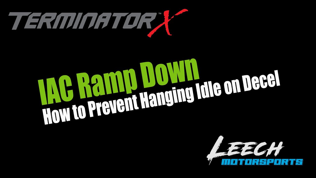 IAC Ramp Down in Holley Terminator X for Fox Body Mustangs