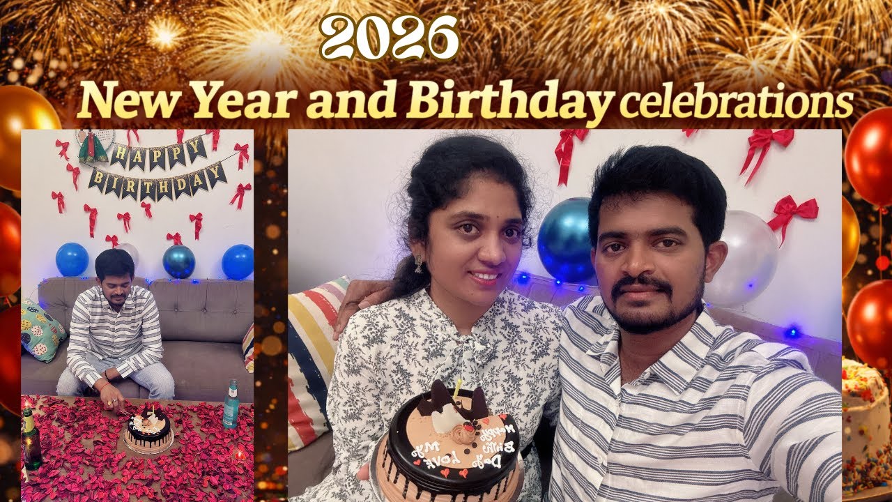 New year and Birthday Celebrations..🎉😍 Happy New year.. 🎊🎉💖 #newyear #new #celebrations #birthday