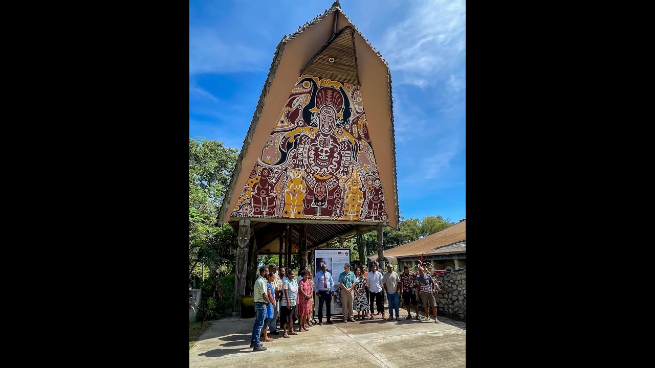 Richard Bong Exhibit Opening at NMAG in Port Moresby, Papua New Guinea