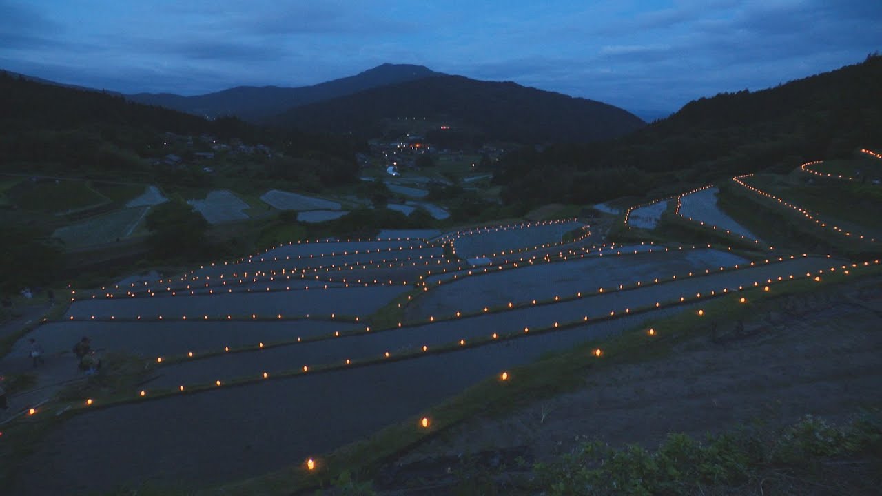 【絶景】田の神様灯祭り(岐阜・恵那市)2024_1000の灯に祈りを込めて…