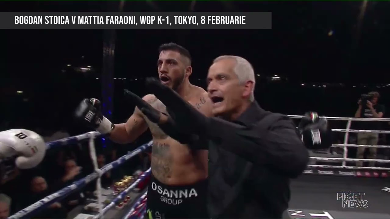 BOGDAN STOICA V MATTIA FARAONI, WGP K-1, TOKYO, 8 FEBRUARIE