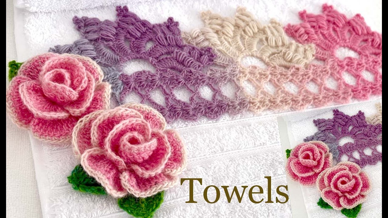 Como hacer Toallas Lindas Super Bonitas para la Casa a Crochet