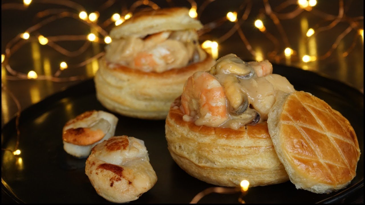 Seafood Bouchées à La Reine / Vol Au Vent / Bechamel Sauce / French Starter Recipe