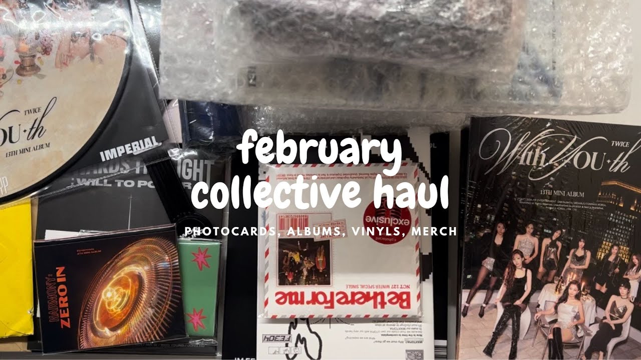 February Collective Haul~ photocards, albums, vinyls, merch~