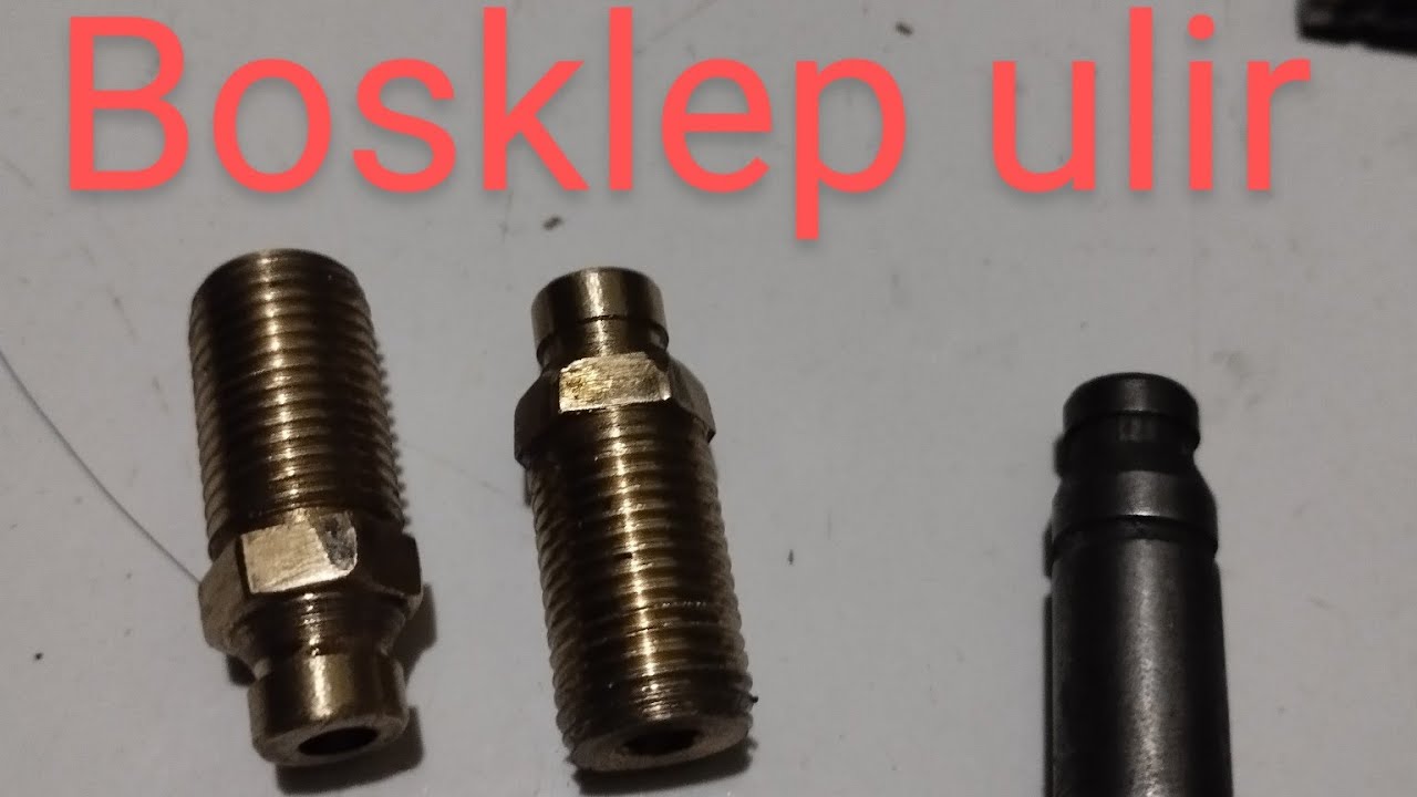 cara/tutorial membuat bosklep ulir/drat pakai bahan KUNINGAN