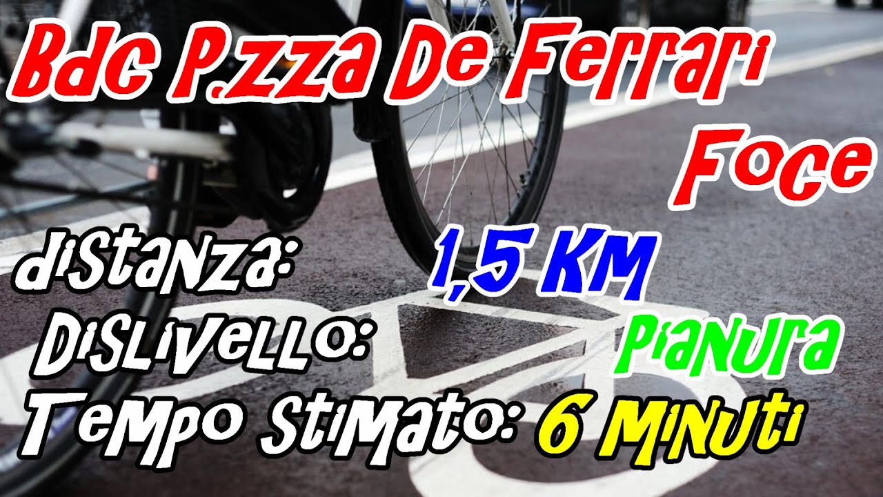Bdc P.zza De Ferrari - Foce ) Nuova Pista Ciclabile a Genova.