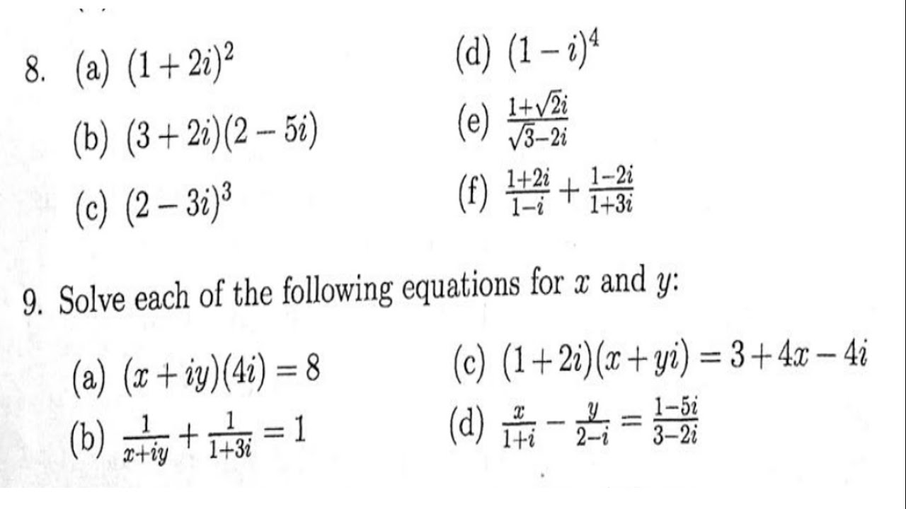 MAT 1120 2024 TUTORIAL SHEET ONE QUESTION 8 AND 9