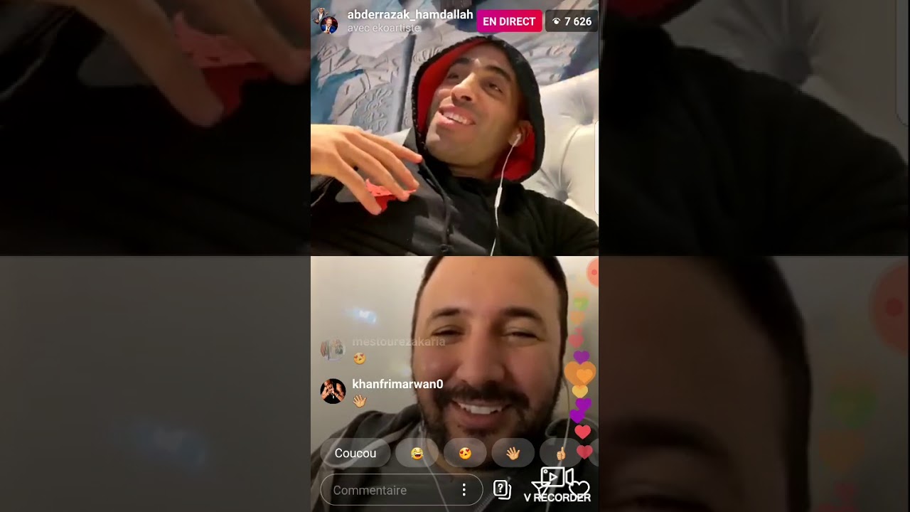 لايف ايكو و عبد الرزاق حمد الله ، الهربة 😂😂😂