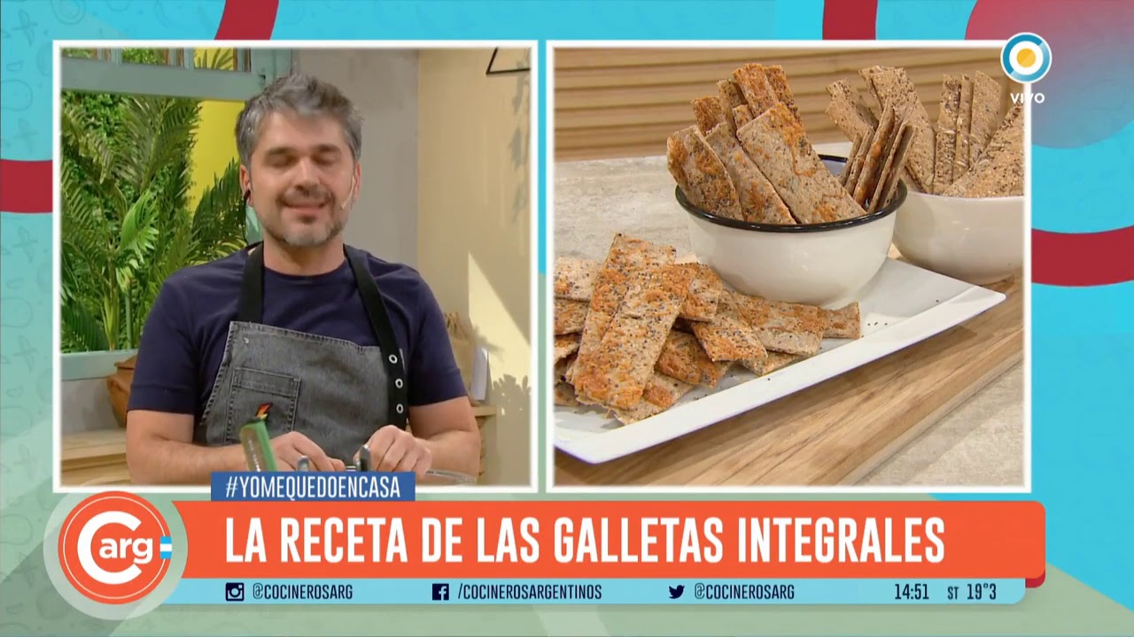 GALLETITAS DE HARINA INTEGRAL CON SEMILLAS