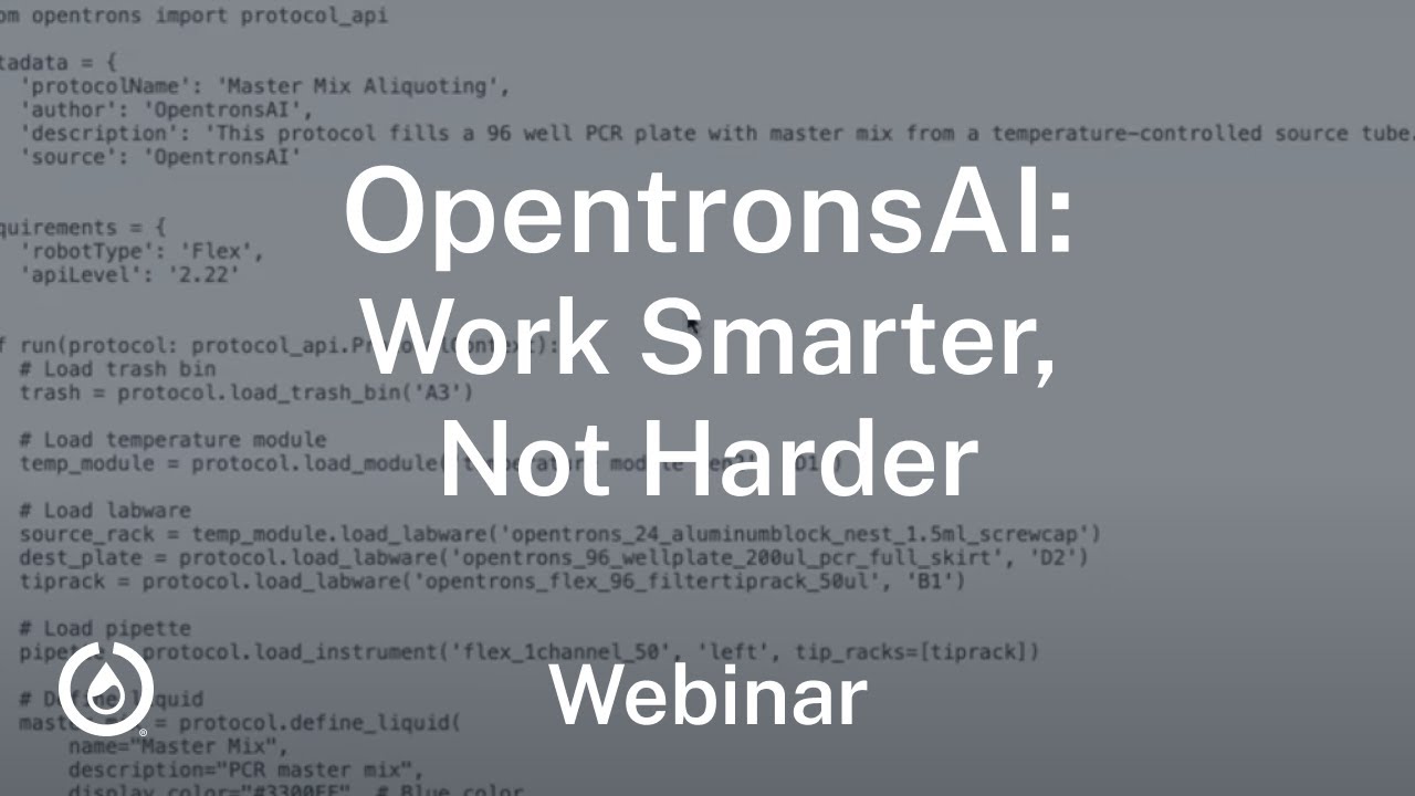 Work Smarter, Not Harder: How OpentronsAI Simplifies Automated Experiments