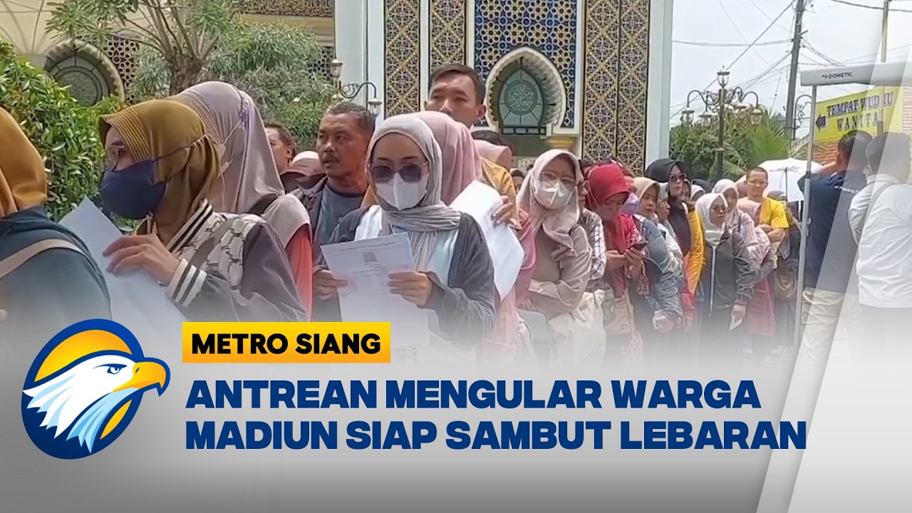 Warga Madiun Berdesak-desakan Tukar Uang Jelang Lebaran! - [Metro Siang]