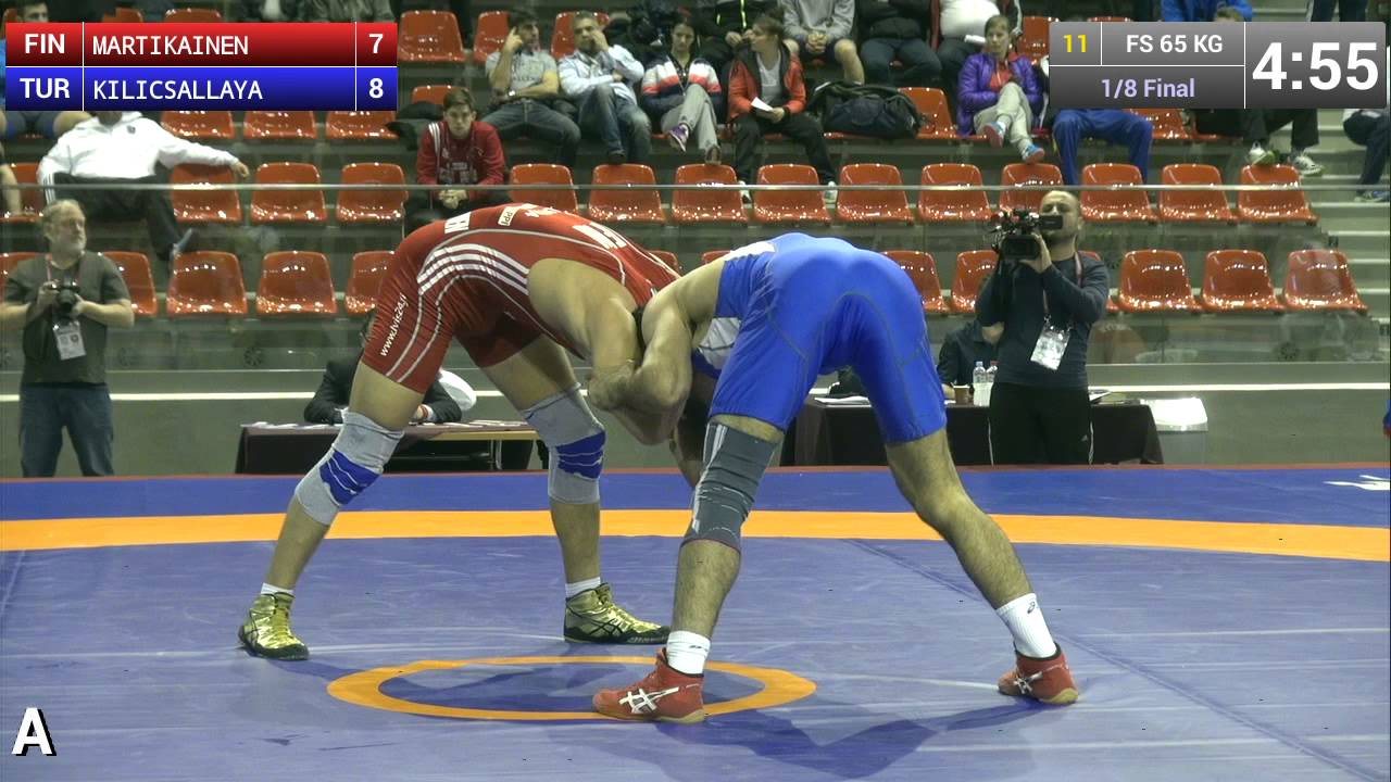 1/8 FS - 65 kg: Selahattin KILICSALLAYAN (TUR) df. Petteri MARTIKAINEN (FIN), 11-9