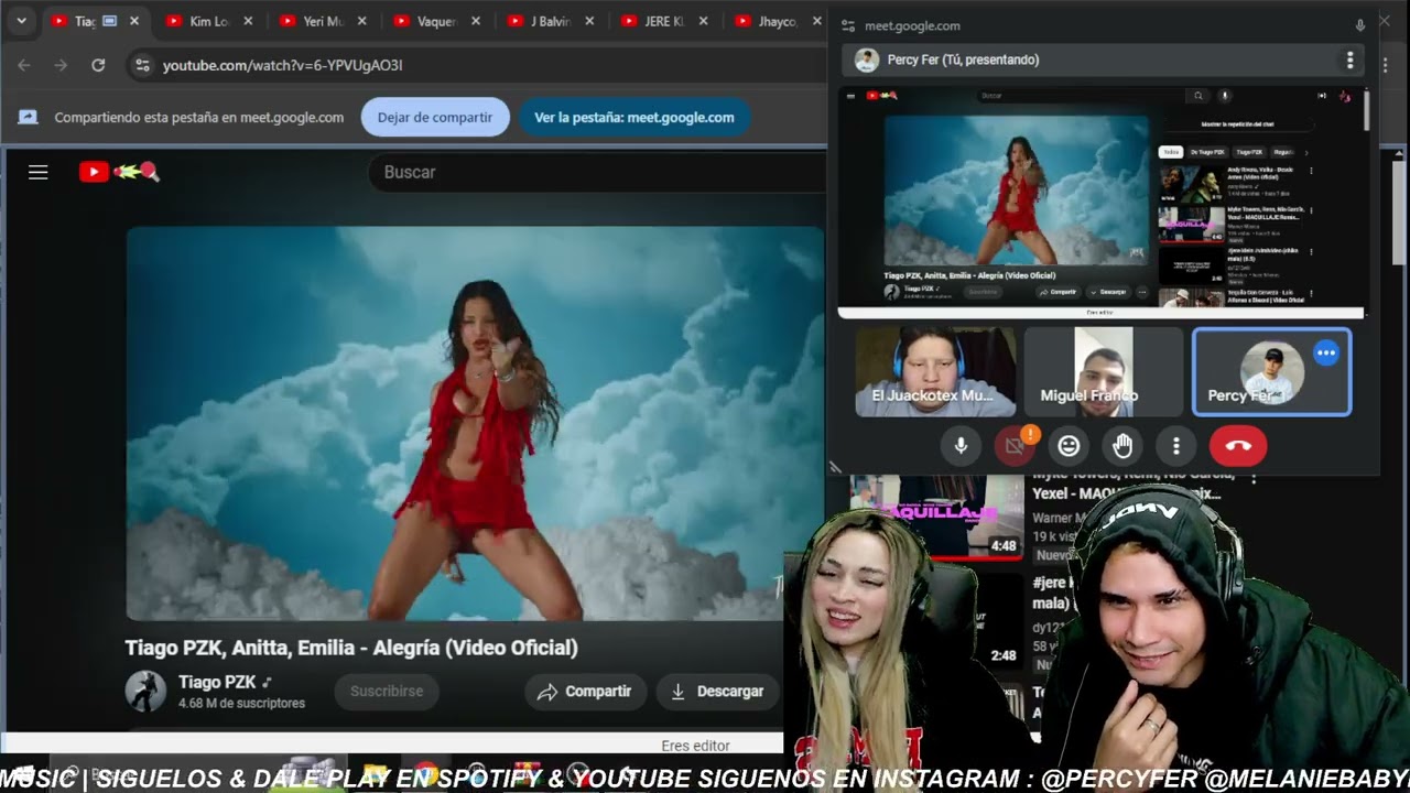 Alegría - Tiago PZK, Anitta, Emilia || REACCIÓN