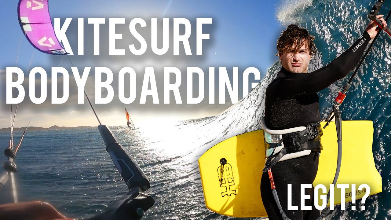 BODYBOARD Kitesurfing Novelty session - Court In The Act #VLOG 148