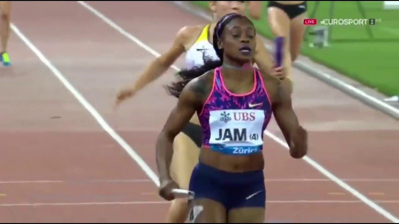 ELAINE THOMPSON IN THE BEST EVER RELAY COMEBACK