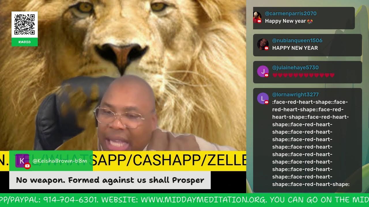 ARCHBISHOP CHIEFAPOSTLE DR. LESLIE M. MORGAN: MIDDAY MEDITATION TEL: 914-704-6301.