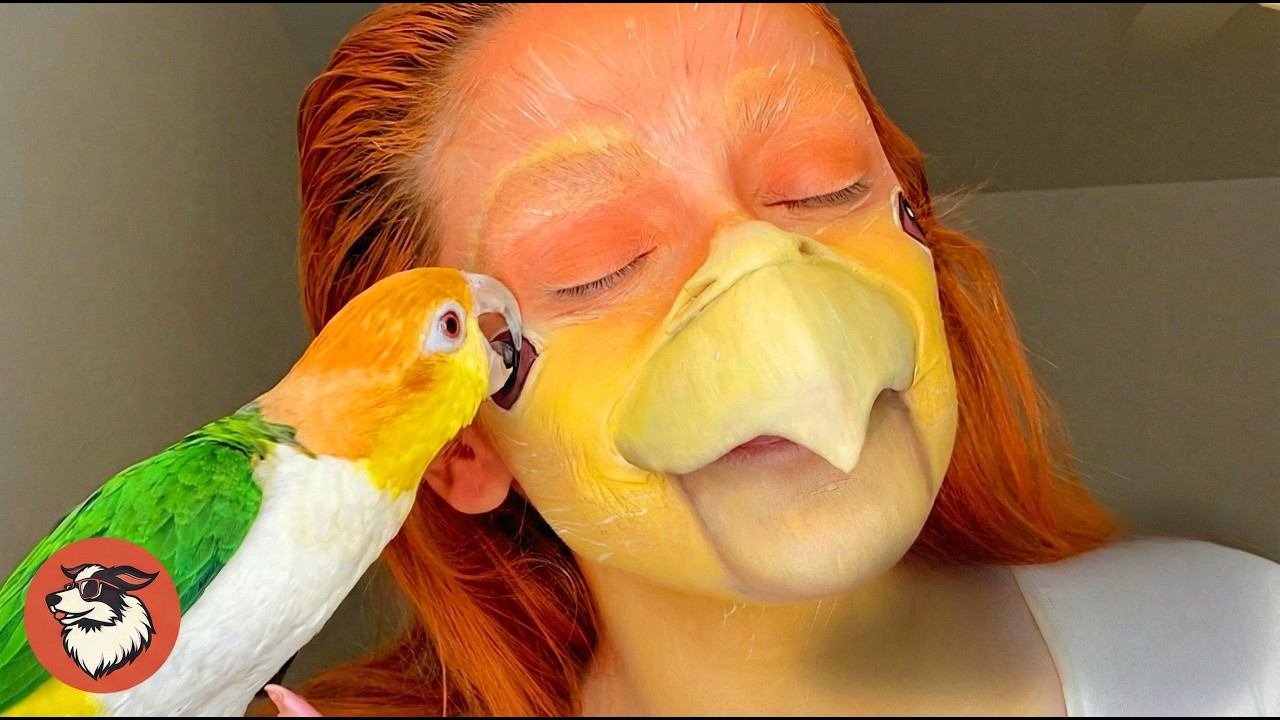 Needy Parrot Flies to Owner During Shower Time