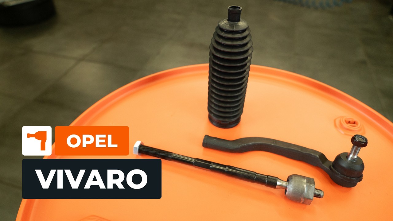 Drążek kierowniczy poprzeczny i końcówka drążka kierowniczego: wymiana w samochodzie OPEL VIVARO A