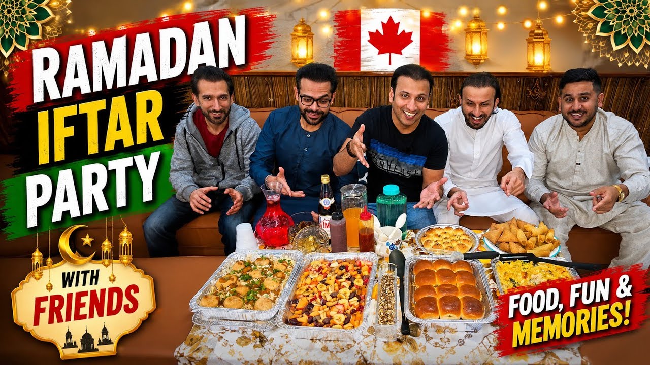 Friends Iftar Party in Canada 🇨🇦 | Homemade Iftari Feast + Taraweeh Night | Ramadan Vlog