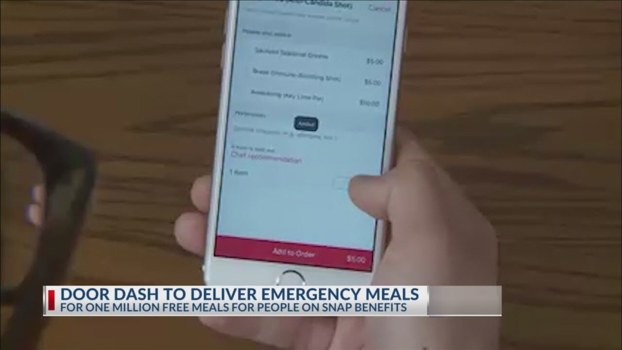 Doordash to deliver free emergency meals amid loss of SNAP benefits