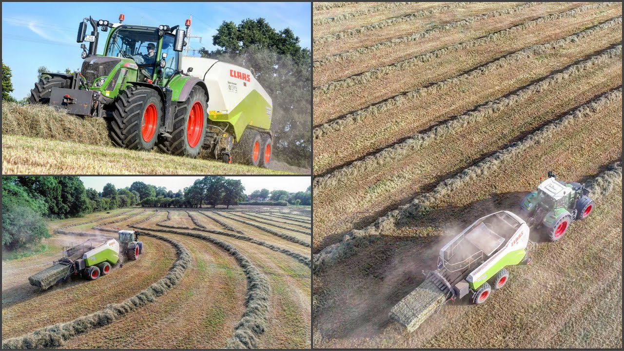 Fendt 724 & Claas Quadrant 3200 im Heu °LU Ohlendorf° //4K//