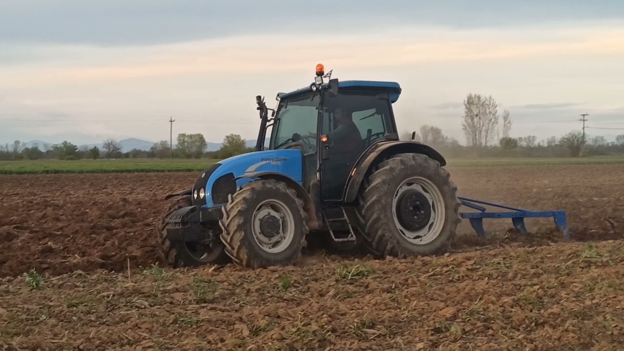 Landini power farm 105-οργωμα με 4υνο αροτρο