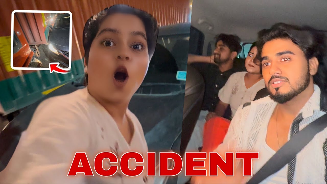 Bhoot Dhik gya Ginni ko || Raste mai car ka accident ho gya || Adrishya Vlog
