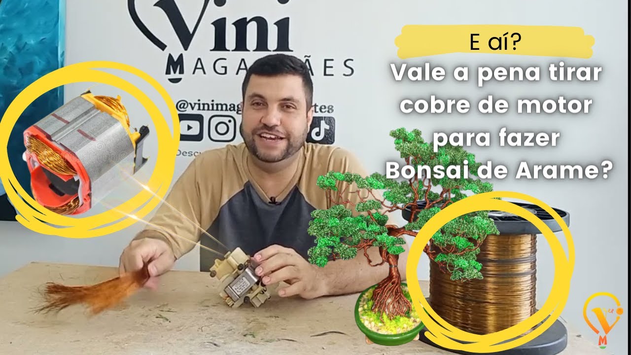 Vale a pena tirar cobre de motor para fazer bonsai de arame?