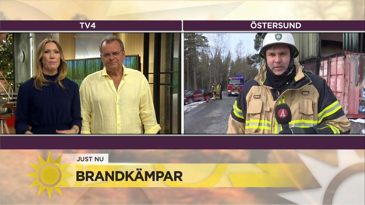 Marcus Noterius testar sina kunskaper som brandman: 