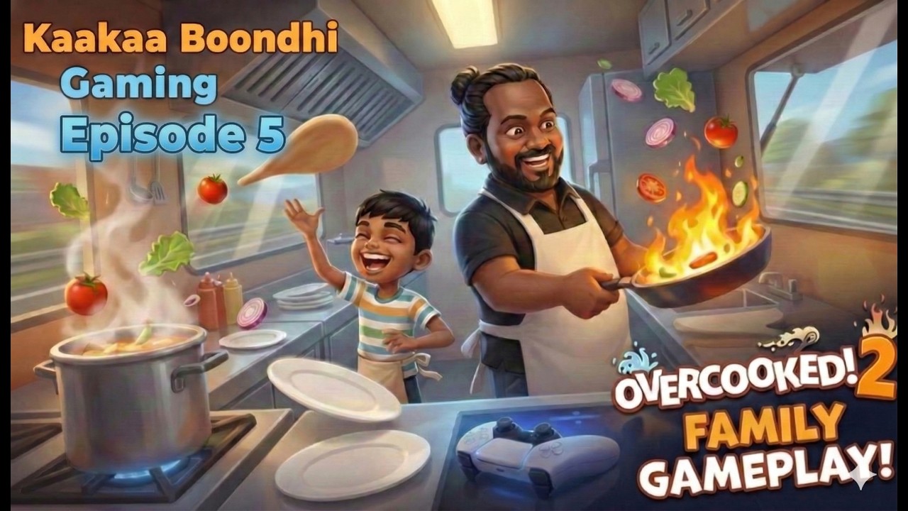FATHER & SON vs. THE KITCHEN! 🍳🔥 | Overcooked 2 | PS5 Gameplay | Episode 5 | Couch Co op | Tamil