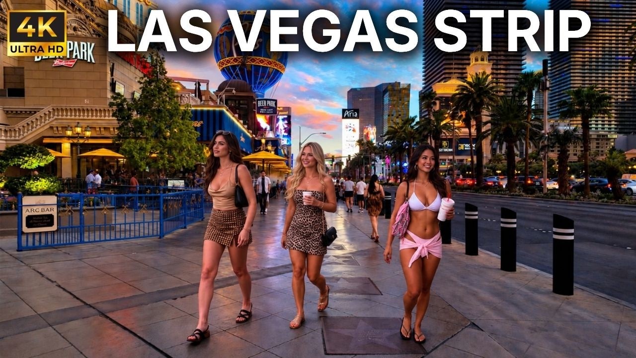 Las Vegas Strip Walking Tour | Packed Saturday | August 2026 [4K HDR]