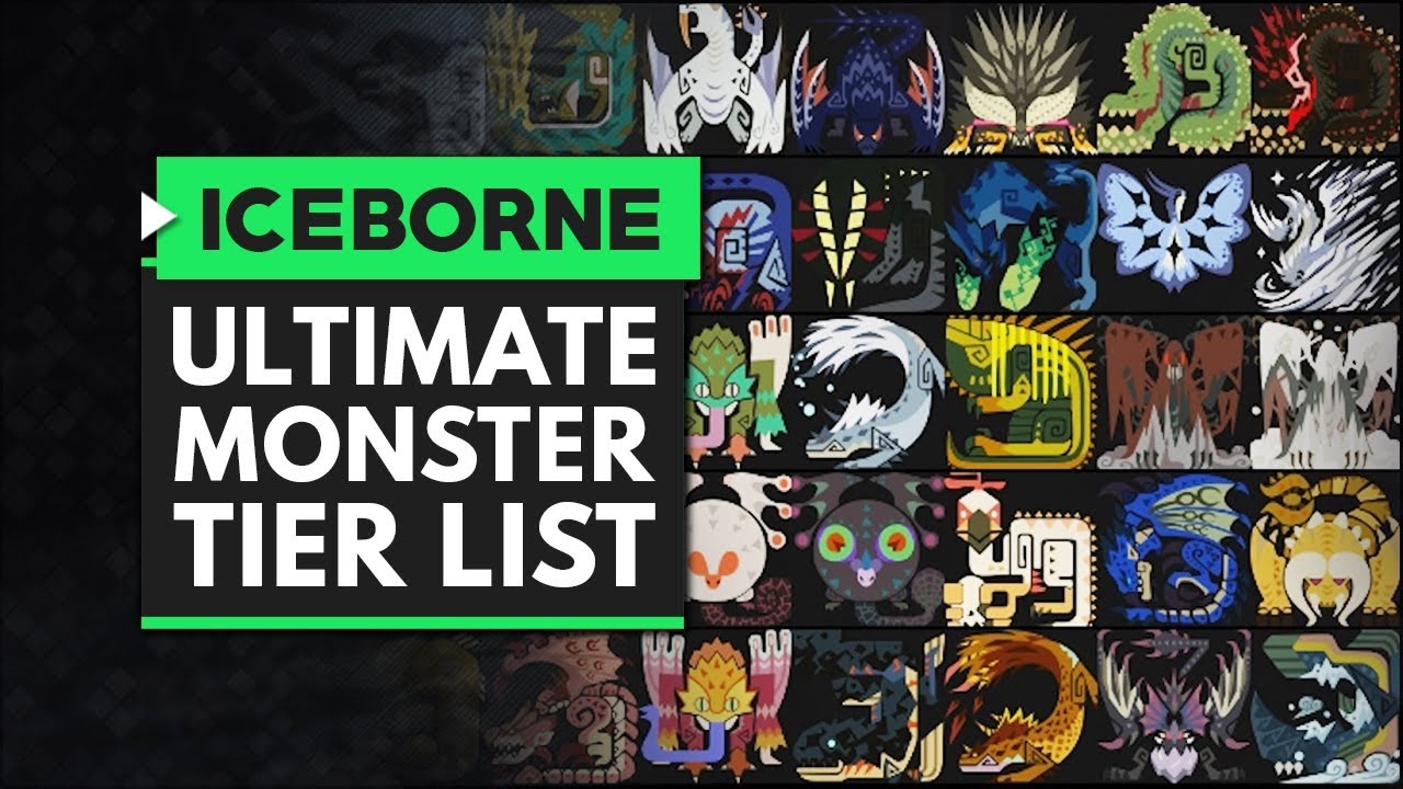 Monster Hunter World Iceborne | The Ultimate MONSTER Tier List - Ranking All Monsters