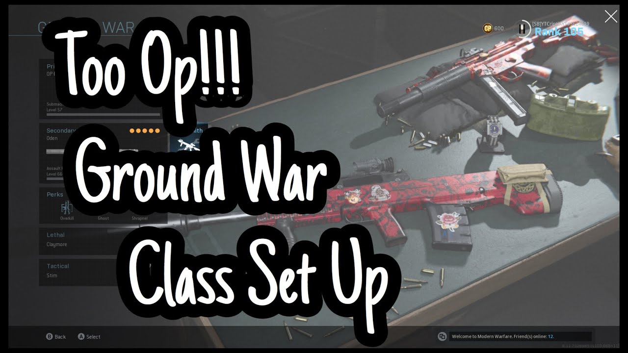 Most OP Ground War Class Set Up!!! [Call of Duty MW]