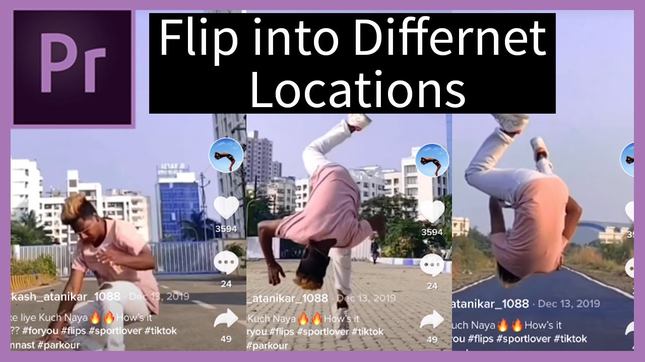 Transition to any location using a flip (Premier Pro)